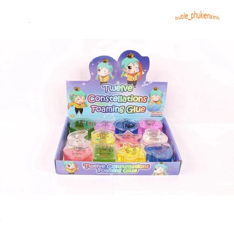 Hộp 24 Hũ Slime Cung Hoàng Đạo - Chất Nhờn Ma Quái Cho 12 Chòm Sao - Đồ Chơi Sáng Tạo An Toàn Cho Trẻ Em