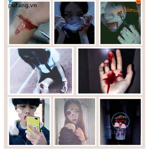 Máu Giả Hóa Trang Ma Cà Rồng 5ml - Plasma Nhân Tạo An Toàn cho Halloween, Biểu Diễn Sân Khấu, Trang Trí Tiệc