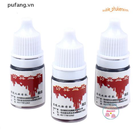Máu Giả Hóa Trang Ma Cà Rồng 5ml - Plasma Nhân Tạo An Toàn cho Halloween, Biểu Diễn Sân Khấu, Trang Trí Tiệc