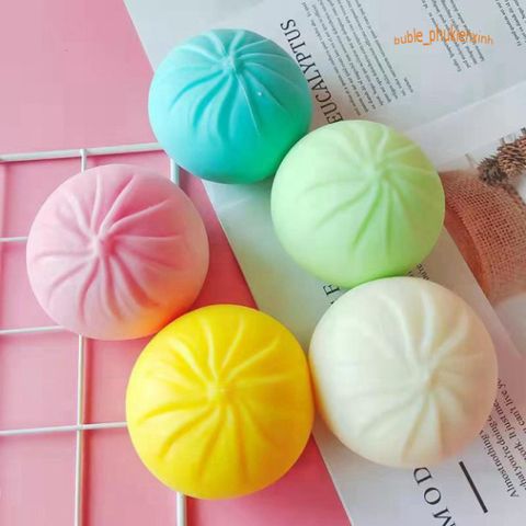 Đồ Chơi Squishy Mochi Hình Bánh Bao Trắng - Mềm Mại, Đàn Hồi, Giảm Stress, Quà Tặng Cho Trẻ Em, Phát Triển Kỹ Năng Sáng Tạo