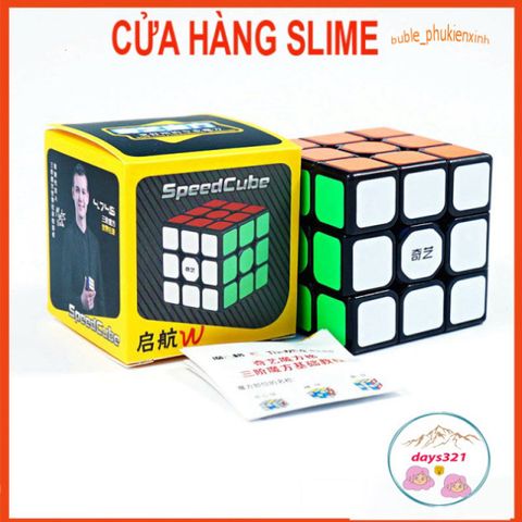 Rubik 3x3 Warrior S - Bảng Rubik 3 Tầng QiYi Viền Đen Stickerless Siêu Bền, Đồ Chơi Trí Tuệ Phát Triển Tư Duy Cho Trẻ Em