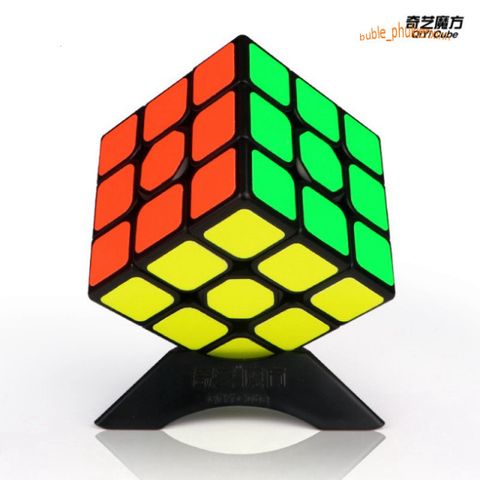 Rubik 3x3 Warrior S - Bảng Rubik 3 Tầng QiYi Viền Đen Stickerless Siêu Bền, Đồ Chơi Trí Tuệ Phát Triển Tư Duy Cho Trẻ Em
