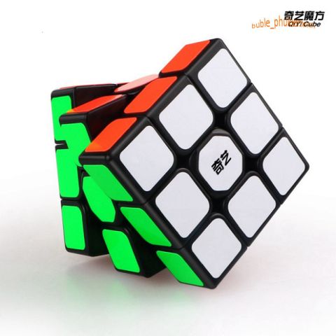 Rubik 3x3 Warrior S - Bảng Rubik 3 Tầng QiYi Viền Đen Stickerless Siêu Bền, Đồ Chơi Trí Tuệ Phát Triển Tư Duy Cho Trẻ Em