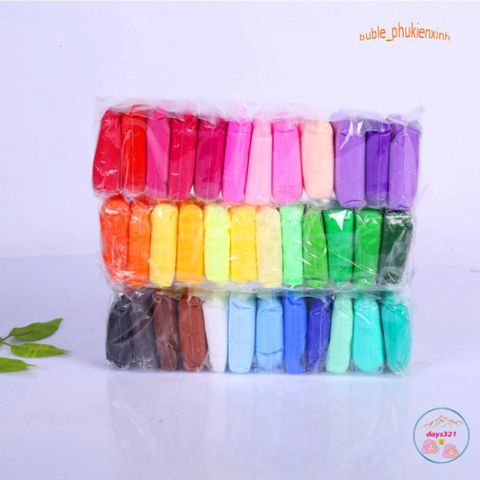 Combo 36 Gói Đất Sét Nhật Soft Clay - Nguyên Liệu Làm Butter Slime và Nặn Tượng Gudetama - Đồ Chơi Sáng Tạo Cho Trẻ Em