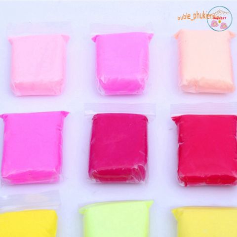 Combo 36 Gói Đất Sét Nhật Soft Clay - Nguyên Liệu Làm Butter Slime và Nặn Tượng Gudetama - Đồ Chơi Sáng Tạo Cho Trẻ Em