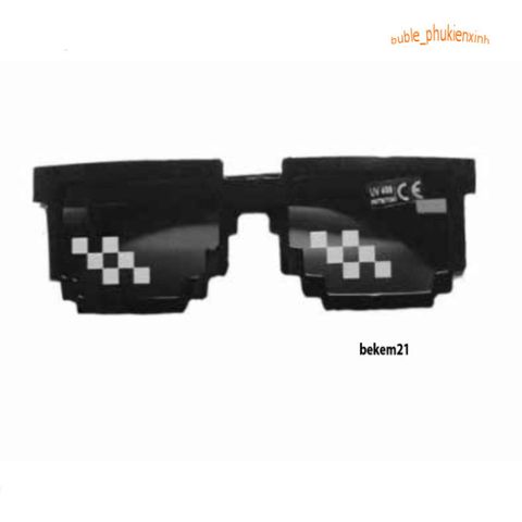 Kính Mát Thug Life 6 Chấm - Thiết Kế Thời Trang Chống UV, Phong Cách Hài Hước và Dị Dạng Cho Nam