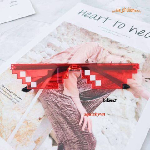 Kính Mát Thug Life 6 Chấm - Thiết Kế Thời Trang Chống UV, Phong Cách Hài Hước và Dị Dạng Cho Nam