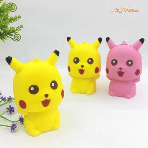 Đồ Chơi Giảm Stress Squishy Jumbo Hình Pikachu Ngộ Nghĩnh - Mềm Mịn, An Toàn và Dễ Thương Dành Cho Trẻ Em