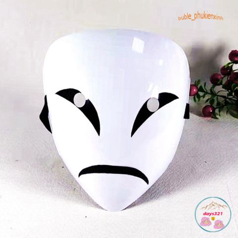 Mặt Nạ Cosplay Hiruko Trắng Đen - Phụ Kiện Trang Điểm Anime 