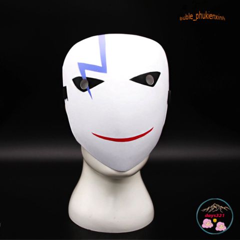 Mặt Nạ Cosplay Hiruko Trắng Đen - Phụ Kiện Trang Điểm Anime 