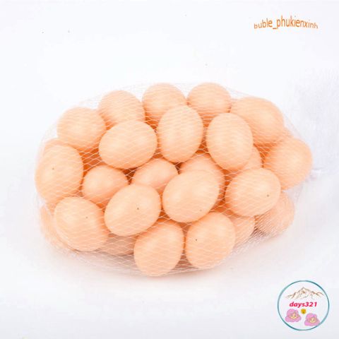 Bộ 10 Trứng Gà Giả Nhựa - Dụng Cụ Mô Hình Chuồng Ấp & Học Tập Sinh Học Cho Trẻ Em - An Toàn, Thân Thiện Với Môi Trường