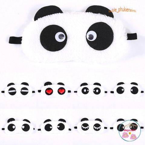 Mặt Nạ Ngủ Bịt Mắt Gấu Trúc Dễ Thương - Phụ Kiện Du Lịch Tiện Lợi, Giúp Ngủ Ngon Ở Mọi Nơi