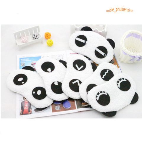 Mặt Nạ Ngủ Bịt Mắt Gấu Trúc Dễ Thương - Phụ Kiện Du Lịch Tiện Lợi, Giúp Ngủ Ngon Ở Mọi Nơi