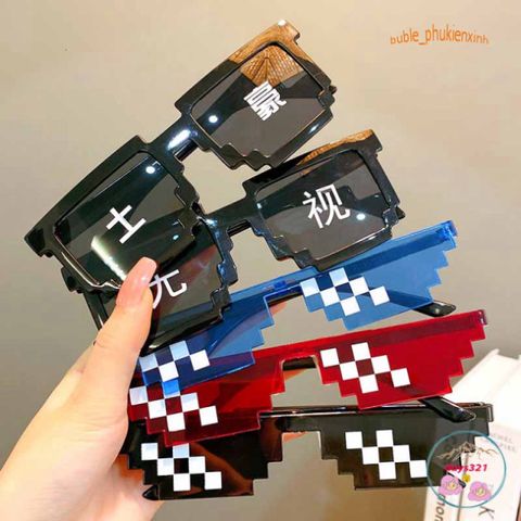Kính Mắt Thug Life 6 Chấm Độc Đáo Nhiều Màu - Phụ Kiện Thời Trang Cho Game Thủ Năng Đ động và Cá Tính