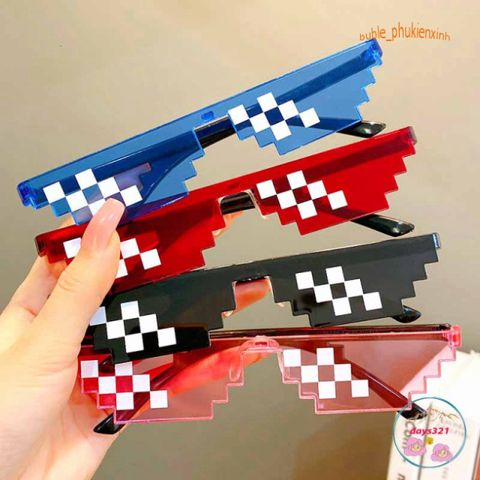 Kính Mắt Thug Life 6 Chấm Độc Đáo Nhiều Màu - Phụ Kiện Thời Trang Cho Game Thủ Năng Đ động và Cá Tính