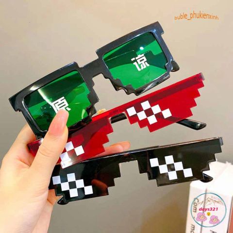 Kính Mắt Thug Life 6 Chấm Độc Đáo Nhiều Màu - Phụ Kiện Thời Trang Cho Game Thủ Năng Đ động và Cá Tính