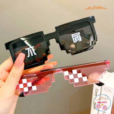 Kính Mắt Thug Life 6 Chấm Độc Đáo Nhiều Màu - Phụ Kiện Thời Trang Cho Game Thủ Năng Đ động và Cá Tính