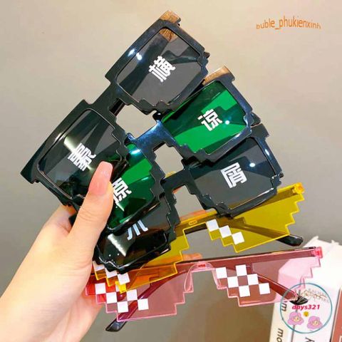 Kính Mắt Thug Life 6 Chấm Độc Đáo Nhiều Màu - Phụ Kiện Thời Trang Cho Game Thủ Năng Đ động và Cá Tính