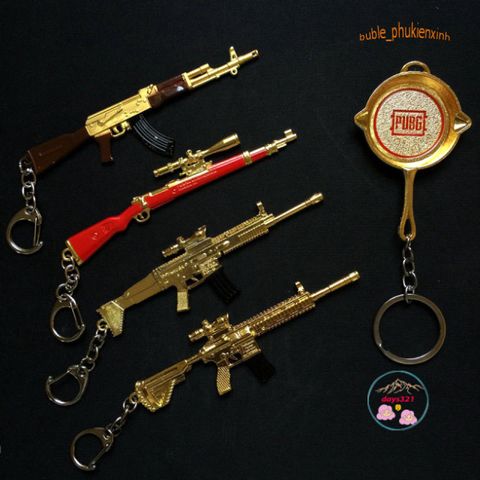 Móc Khóa PUBG Hình Chảo, Mũ, Giáp và Máy Bay - Phụ Kiện Thời Trang Dành Cho Fan Game Bắn Súng Sinh Tồn