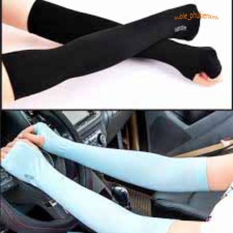 Găng Tay Chống Nắng Let's Slim Aqua-X Hàn Quốc - Chất Liệu Cotton Co Dãn, Nhiều Màu Sắc Bảo Vệ Tia UV Cho Mùa Hè Rực Rỡ