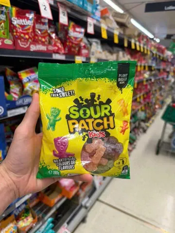 Kẹo dẻo Sour Patch Kids Úc 190g - Hương vị chua ngọt hài hòa - Snack thú vị cho mọi lúc, dễ ăn mỗi ngày