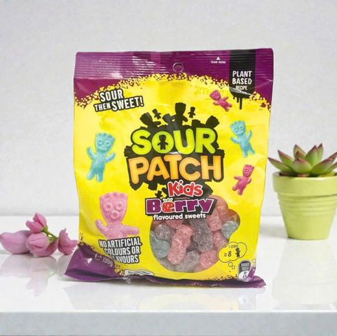 Kẹo dẻo Sour Patch Kids Úc 190g - Hương vị chua ngọt hài hòa - Snack thú vị cho mọi lúc, dễ ăn mỗi ngày