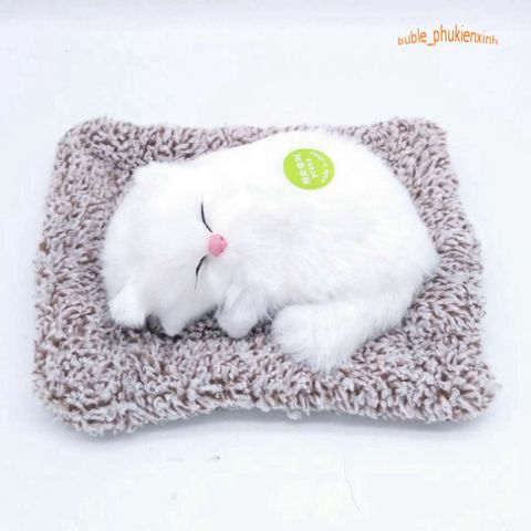 Thảm Trang Trí Ô Tô Mèo Trắng Đen Giống Thật 99% Với Lõi Than Hoạt Tính - Khử Mùi, Hút Ẩm, Trang Trí Độc Đáo cho Xe Hơi