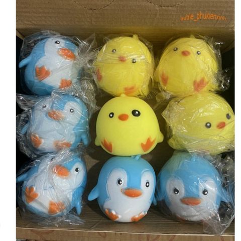 Đồ Chơi Bóp Tay Squishy Hình Chim Cánh Cụt Dễ Thương - Giải Tỏa Stress, Quà Tặng Tuyệt Vời cho Trẻ Em và Người Lớn