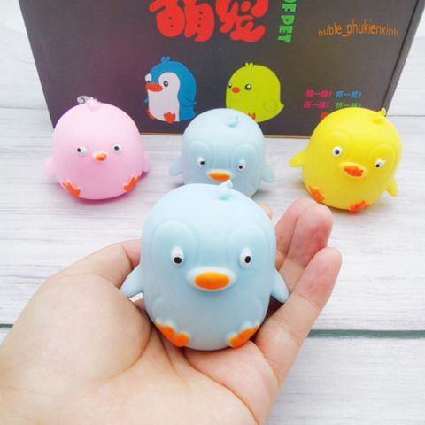 Đồ Chơi Bóp Tay Squishy Hình Chim Cánh Cụt Dễ Thương - Giải Tỏa Stress, Quà Tặng Tuyệt Vời cho Trẻ Em và Người Lớn
