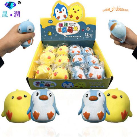 Đồ Chơi Bóp Tay Squishy Hình Chim Cánh Cụt Dễ Thương - Giải Tỏa Stress, Quà Tặng Tuyệt Vời cho Trẻ Em và Người Lớn
