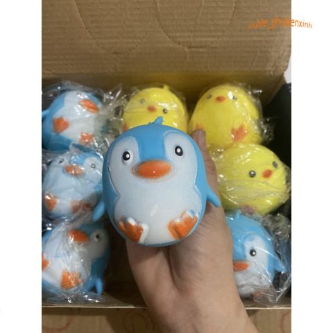 Đồ Chơi Bóp Tay Squishy Hình Chim Cánh Cụt Dễ Thương - Giải Tỏa Stress, Quà Tặng Tuyệt Vời cho Trẻ Em và Người Lớn