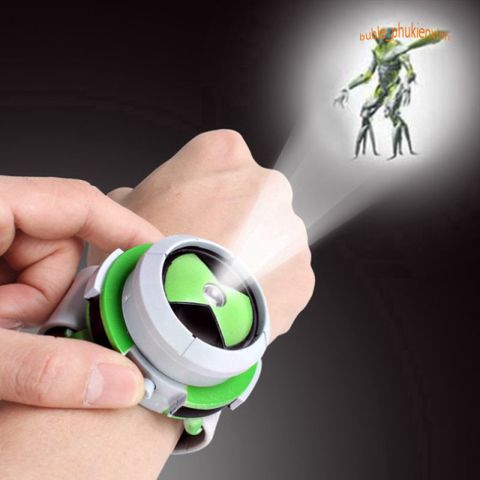 Đồng hồ chiếu hình Ben 10 cho trẻ em - Đồng hồ hoạt hình độc đáo chiếu hình ảnh nhân vật lên tường, bao gồm 10 hình ảnh.