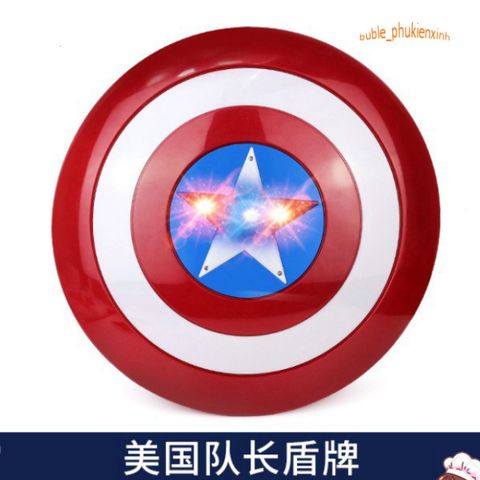 Bộ Trang Phục Hóa Trang Captain America - Siêu Anh Hùng Avengers Dành Cho Trẻ Em, Gồm Áo Choàng, Mặt Nạ, Găng Tay Và Đĩa Bắn