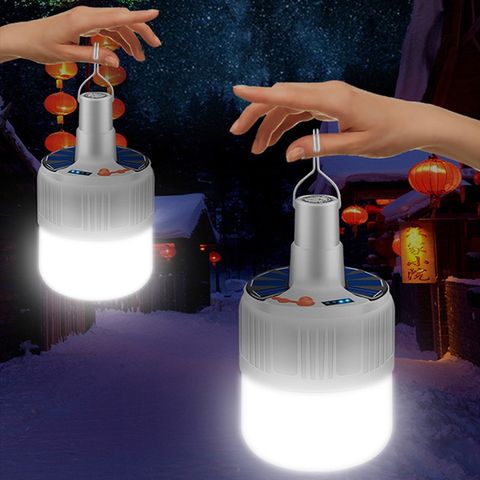 Bóng Đèn LED Năng Lượng Mặt Trời 120W Có Điều Khiển Từ Xa - Chiếu Sáng Tiết Kiệm Năng Lượng Cho Ngoài Trời Và Dã Ngoại