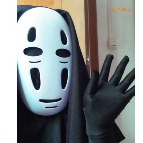 Mặt Nạ Cosplay Nhân Vật Vô Diện Halloween - Phụ Kiện Hóa Trang Độc Đáo Cho Lễ Hội Thêm Kỳ Bí