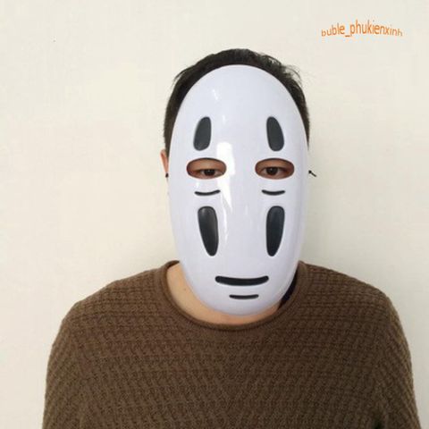 Mặt Nạ Cosplay Nhân Vật Vô Diện Halloween - Phụ Kiện Hóa Trang Độc Đáo Cho Lễ Hội Thêm Kỳ Bí