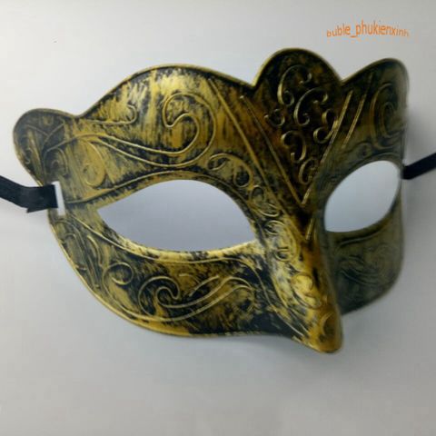 Mặt Nạ Ren Đồng Che Mắt Thời Trang Halloween - Phụ Kiện Tiệc Tùng Dành Cho Nữ, Độc Đáo, Nhiều Màu Sắc, Thiết Kế Venetian