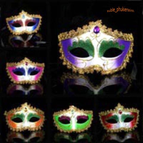 Mặt Nạ Dazzling Đính Kim Cương Giả và Lông Vũ - Phụ Kiện Sang Trọng Cho Tiệc Cưới và Biểu Diễn Nghệ Thuật
