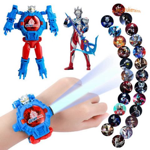Đồng Hồ Đeo Tay Hình 3D ULTRAMAN Siêu Nhân - Đồ Chơi Thú Vị Cho Bé Trai, Bé Gái Với Hình Ảnh Nhân Vật Hoạt Hình Độc Đáo