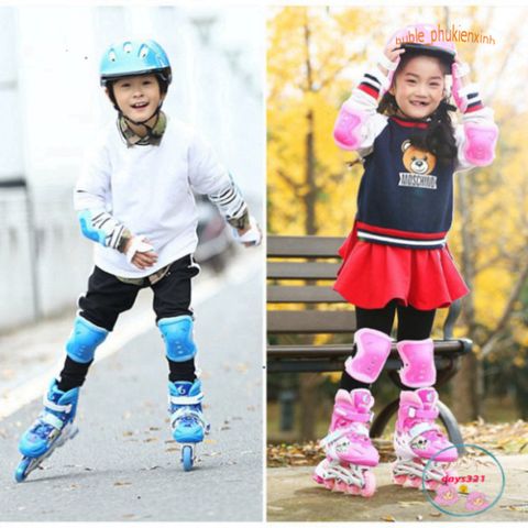 Giày Trượt Patin Phát Sáng Sport QF Thế Hệ Mới Cho Trẻ Em & Người Lớn - Thiết Kế Thời Trang, Kèm 2 Thanh Cờ Lê Tháo Lốp