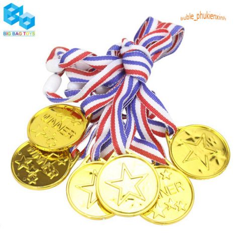Bộ 12 Huy Chương Vàng, Bạc, Đồng Cao Cấp cho Trẻ Em - Quà Tặng Thú Vị cho Các Sự Kiện và Lễ Kỷ Niệm, Đồ Chơi Huy Chương Chất Lượng Cao