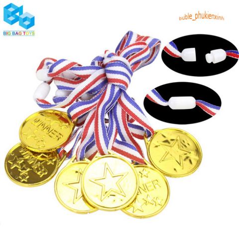Bộ 12 Huy Chương Vàng, Bạc, Đồng Cao Cấp cho Trẻ Em - Quà Tặng Thú Vị cho Các Sự Kiện và Lễ Kỷ Niệm, Đồ Chơi Huy Chương Chất Lượng Cao