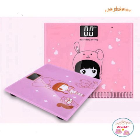 Cân điện tử Mặt Gấu Nâu - Kính Cường Lực Chính Xác - Cân Sức Khỏe Gia Đình, Thiết Kế Đáng Yêu, Tiện Dụng Cho Phòng Tắm