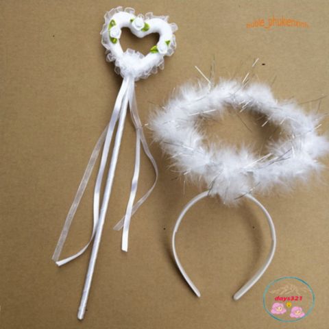 Bộ Phụ Kiện Thiên Thần Cho Bé - Cánh Thiên Thần, Băng Đô và Gậy Hóa Trang Dễ Thương Cho Các Dịp Lễ Hội và Tiệc Tùng