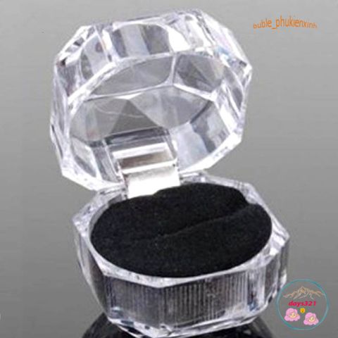 Khay Đựng Nhẫn Tròn Acrylic Sang Trọng - Vật Trưng Bày Thời Thượng Cho Bàn Trang Điểm, Đồ Trang Sức Thú Vị