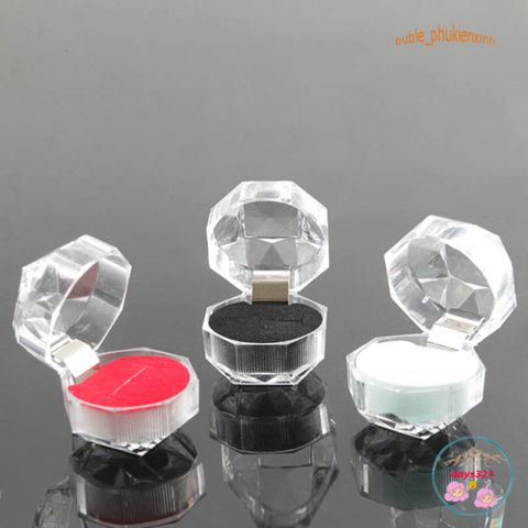 Khay Đựng Nhẫn Tròn Acrylic Sang Trọng - Vật Trưng Bày Thời Thượng Cho Bàn Trang Điểm, Đồ Trang Sức Thú Vị