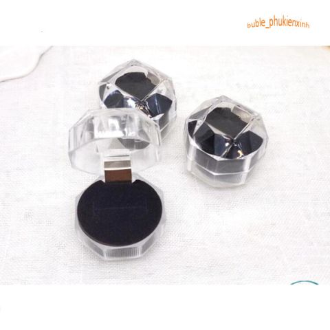 Khay Đựng Nhẫn Tròn Acrylic Sang Trọng - Vật Trưng Bày Thời Thượng Cho Bàn Trang Điểm, Đồ Trang Sức Thú Vị