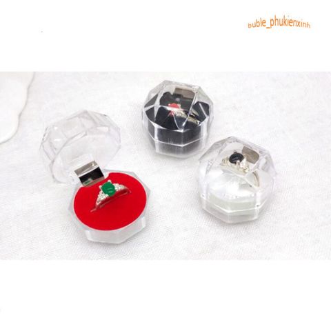 Khay Đựng Nhẫn Tròn Acrylic Sang Trọng - Vật Trưng Bày Thời Thượng Cho Bàn Trang Điểm, Đồ Trang Sức Thú Vị