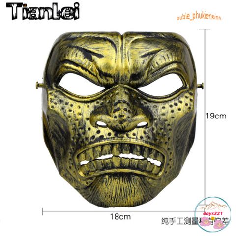 Mặt Nạ Chiến Binh Cổ Điển Sparta 300 - Phụ Kiện Halloween Hóa Trang Cho Người Yêu Thích Phim Chiến Tranh Cổ Điển