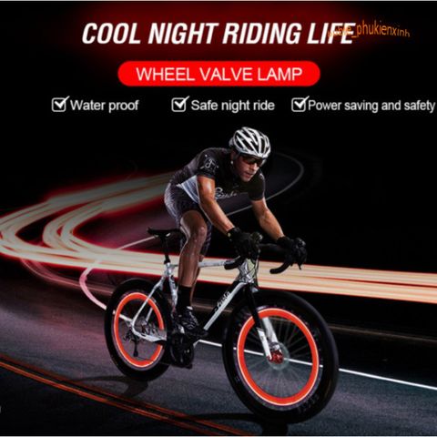 Đèn LED Gắn Van Bánh Xe Hình Đầu Lâu - Tiết Kiệm Pin và Thông Minh Cho Xe Đạp, Xe Hơi - Phụ Kiện Độc Đáo, Ấn Tượng